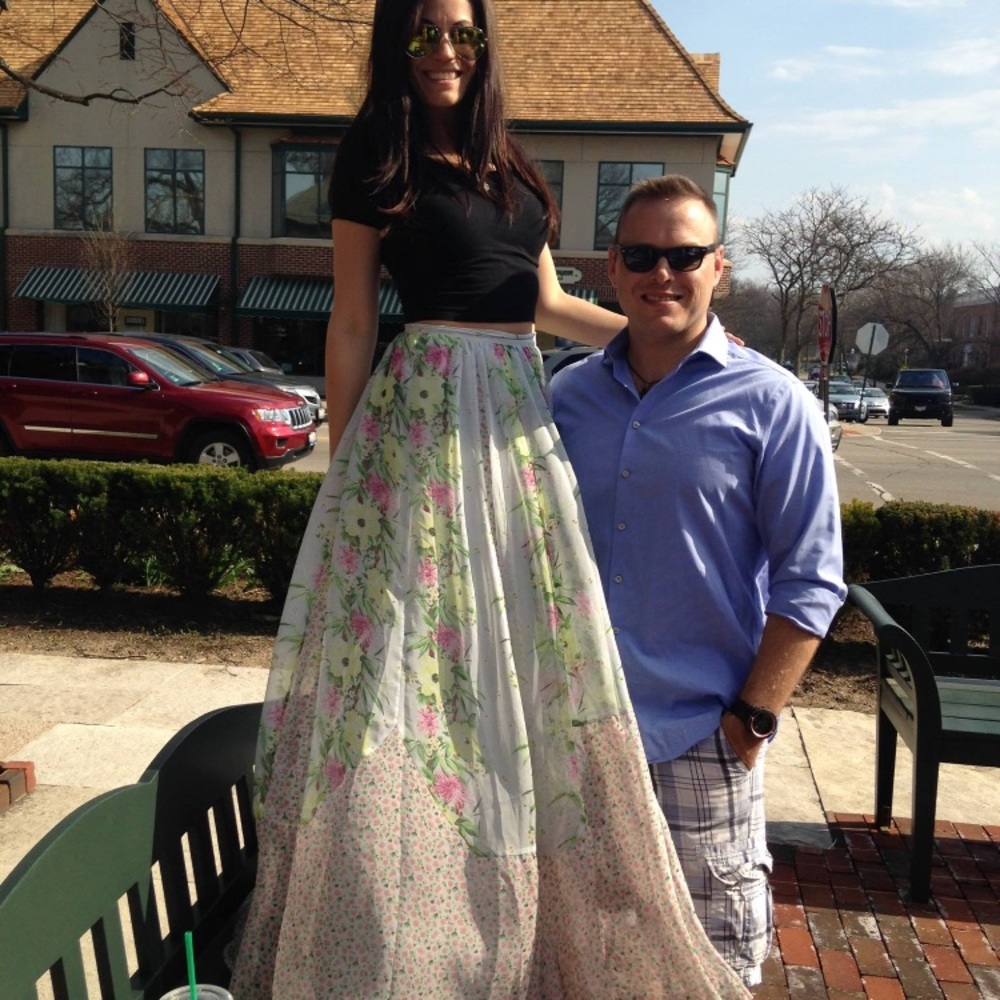 French Connection Bright Floral Maxi Skirt